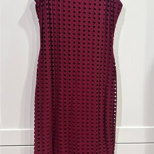 Burgundy Sleeveless Dress